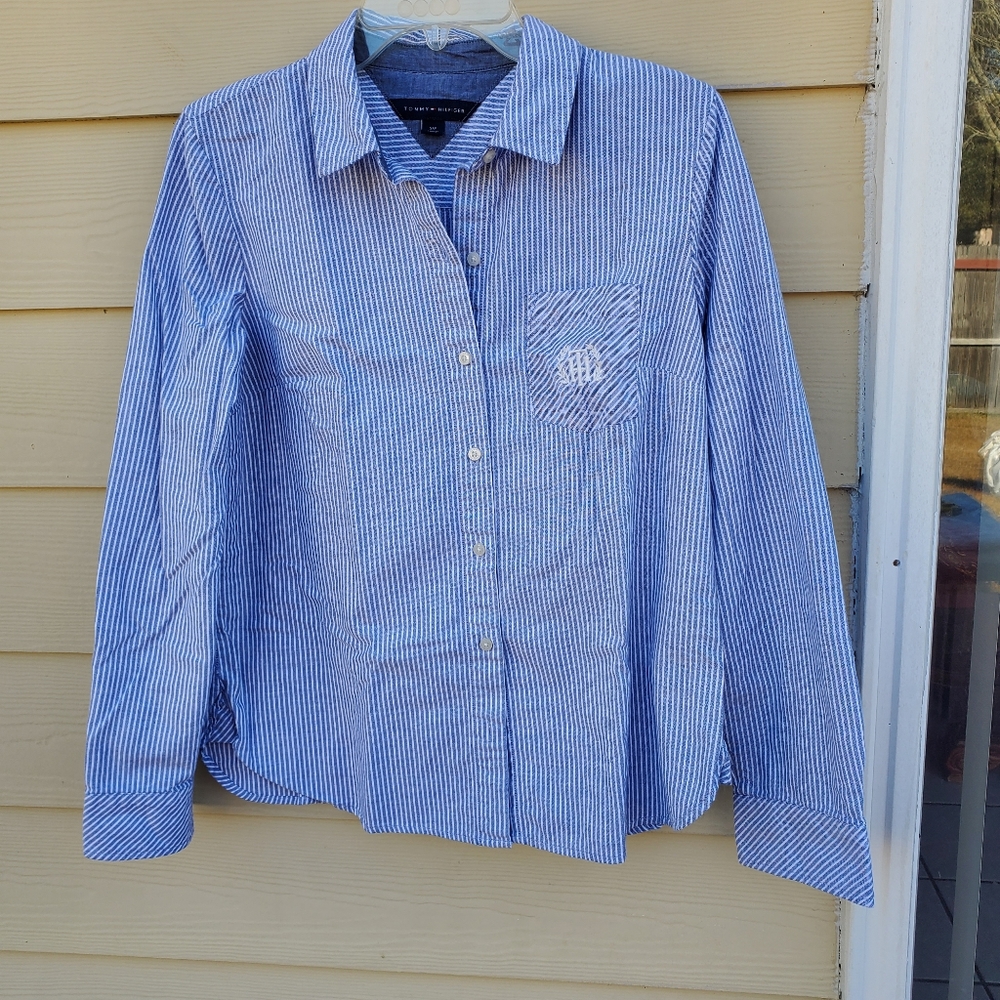 Tommy  hilfiger, women shirt  long sleeve  sz  s/p.